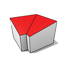 Pultdach in L-Form
